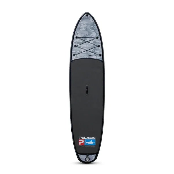 Black and gray Pelagic stand-up paddleboard